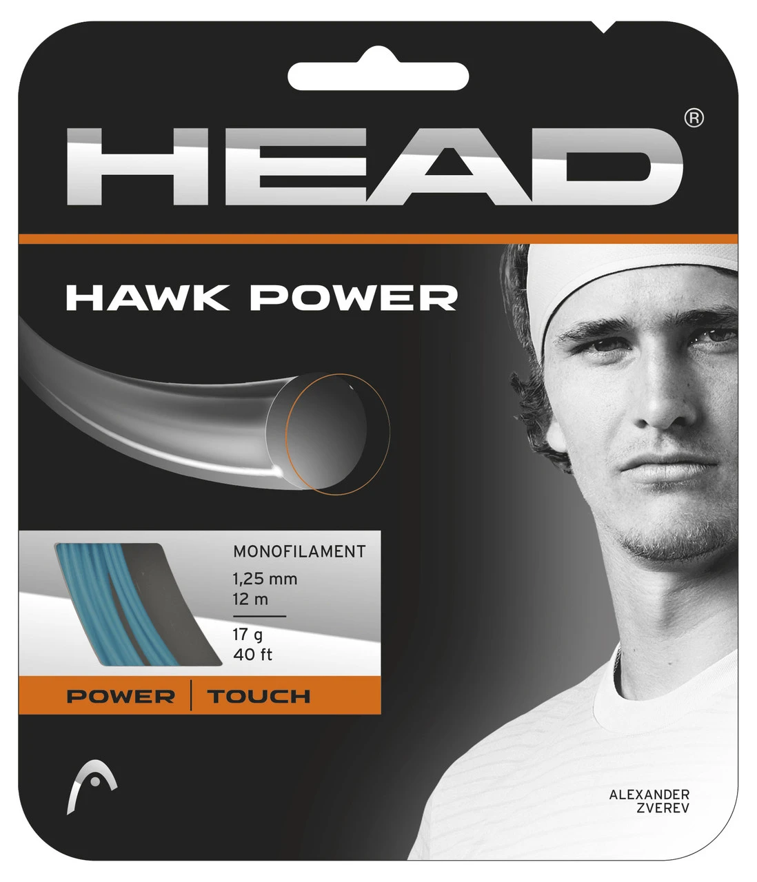 Head Hawk Power 17 1.25mm Set Head Hawk Power 17 1.25mm Set -Sports Racket Store Head Hawk Power 17 1.25mm Set 65544.1706287066