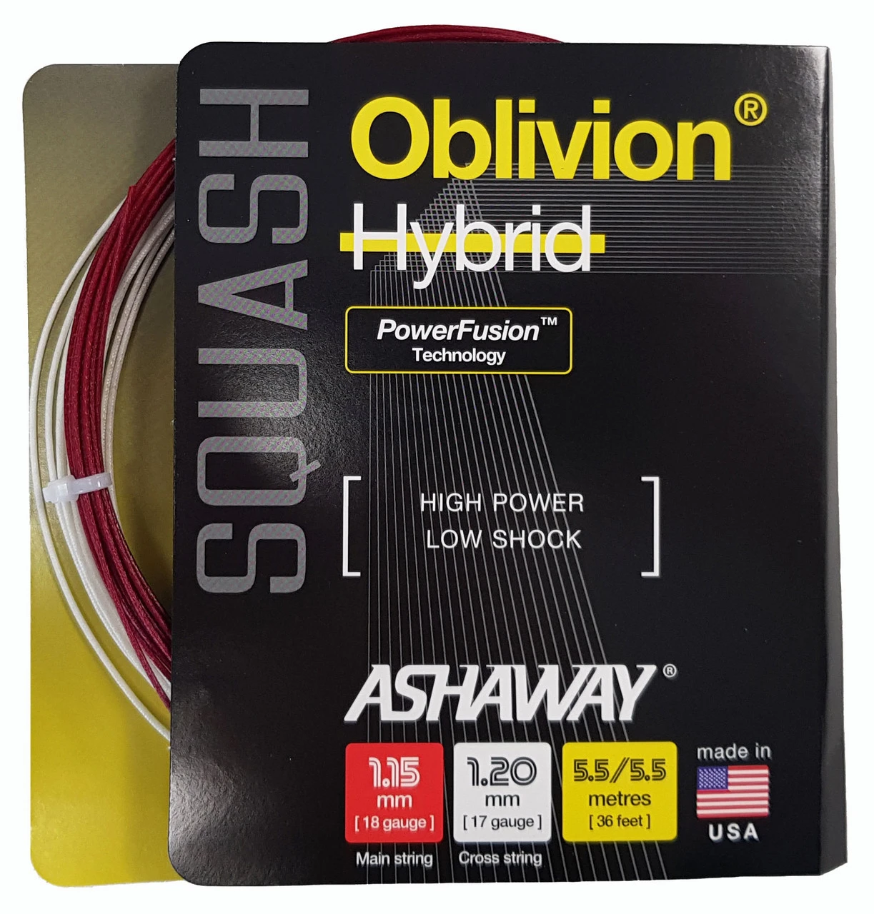 Ashaway Oblivion 1.15-1.20mm Squash Hybrid Set Ashaway Oblivion 1.15-1.20mm Squash Hybrid Set -Sports Racket Store ashaway oblivion 1 15 1 20mm squash hybrid set 80359 74437.1698772335