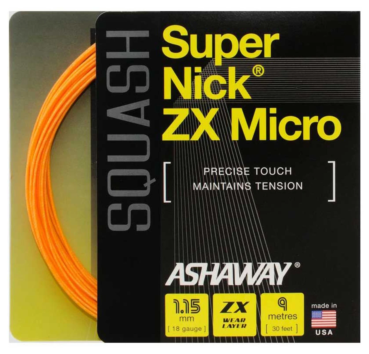 Ashaway SuperNick ZX Micro 18 1.15mm Squash Set Ashaway SuperNick ZX Micro 18 1.15mm Squash Set -Sports Racket Store ashaway supernick zx micro 18 1 15mm squash set orange 99889 36435.1698771628