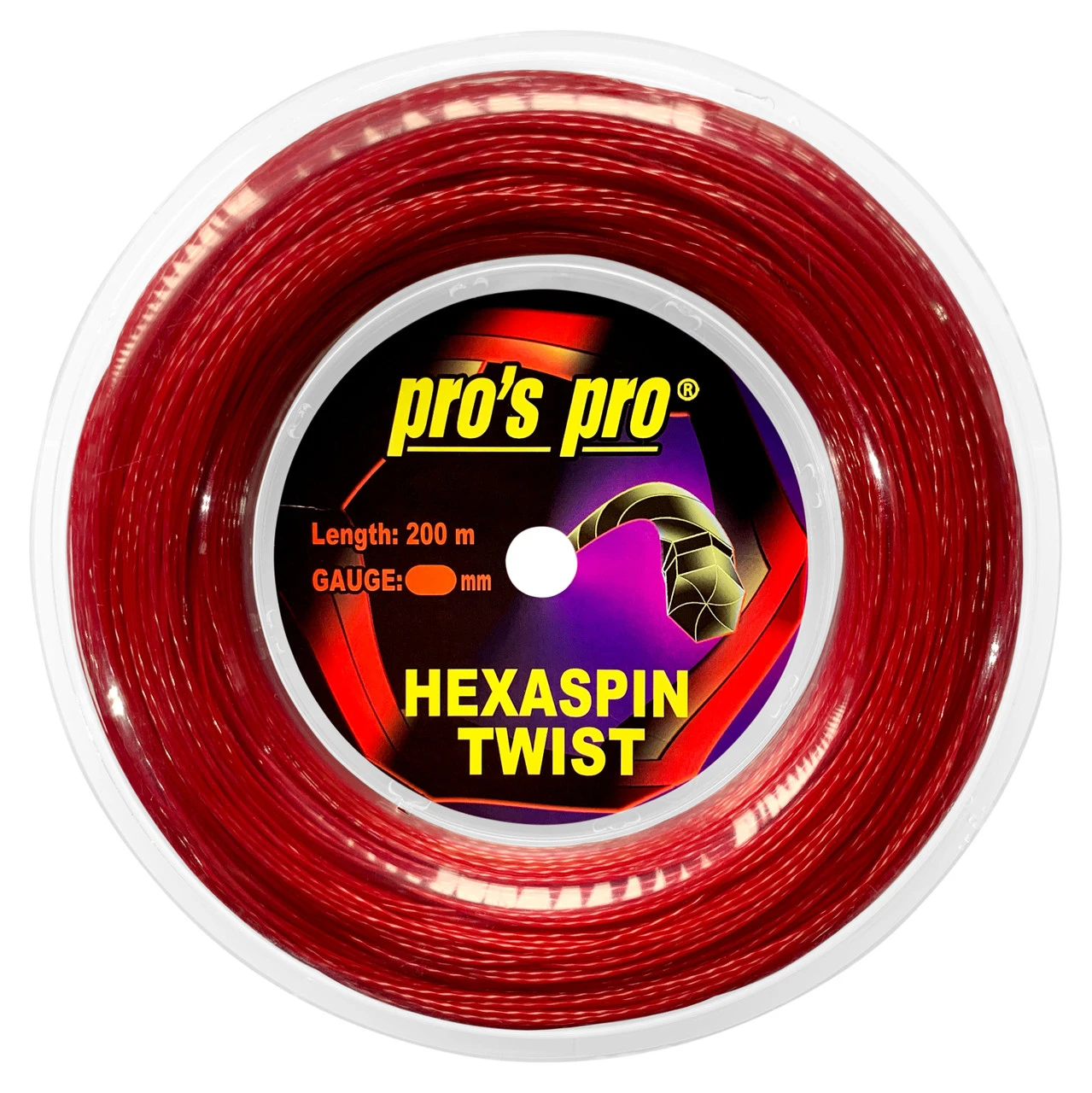 Pro's Pro Hexaspin Twist 16L 1.25mm 200M Reel Pro's Pro Hexaspin Twist 16L 1.25mm 200M Reel -Sports Racket Store pros pro hexaspin twist 16l 1 25mm 200m reel red 88247 89813.1698770201