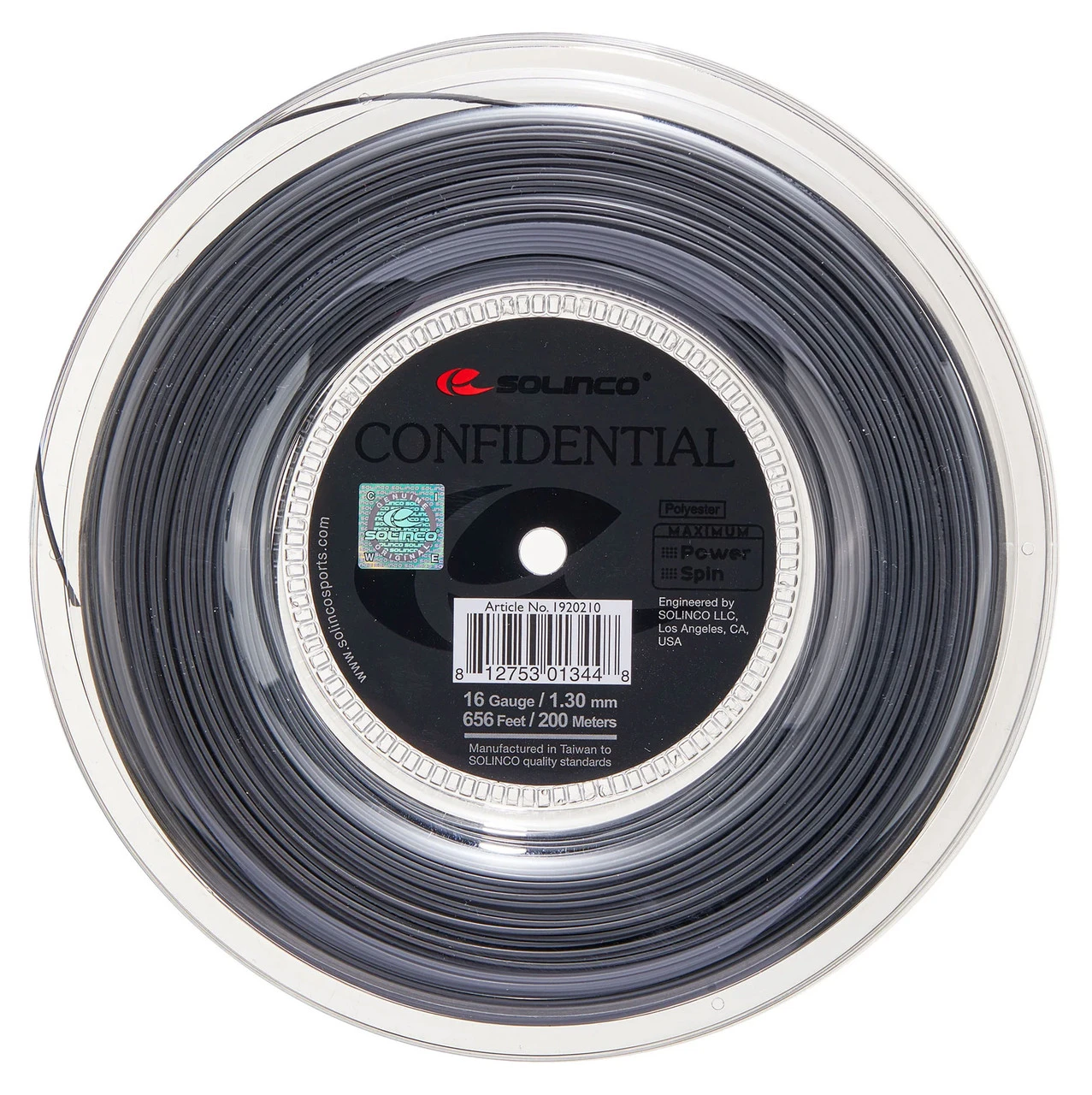 Solinco Confidential 16 1.30mm 200M Reel Solinco Confidential 16 1.30mm 200M Reel -Sports Racket Store solinco confidential 16 1 30mm 200m reel 79968 26745.1698772359