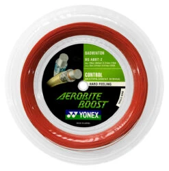 Yonex Aerobite Boost 0.72-0.61mm Badminton Hybrid 200M Reel -Sports Racket Store yonex aerobite boost 0 72 0 61mm badminton hybrid 200m reel red front 98676 17694.1698772299