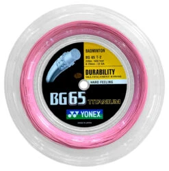 Yonex BG65Ti 0.70mm Badminton 200M Reel -Sports Racket Store yonex bg65ti 0 70mm badminton 200m reel pink 64207 23979.1698769575