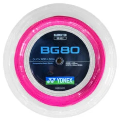 Yonex BG80 0.68mm Badminton 200M Reel -Sports Racket Store yonex bg80 0 68mm badminton 200m reel pink 07582.1710948824