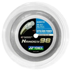 Yonex Nanogy 98 0.66mm Badminton 200M Reel -Sports Racket Store yonex nanogy 98 0 66mm badminton 200m reel silver 91956 94331.1698769919