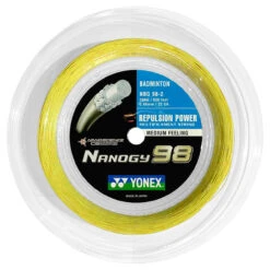 Yonex Nanogy 98 0.66mm Badminton 200M Reel -Sports Racket Store yonex nanogy 98 0 66mm badminton 200m reel yellow 80024 40455.1698769919